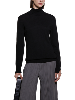SISLEY Turtleneck Jumper, Black, Black