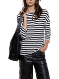 SISLEY Stripe Boat Neck Top, Multi