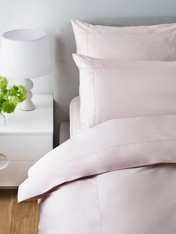 Jasper Conran London Supima 500 Thread Count Satin Flat Sheet, Blush Pink