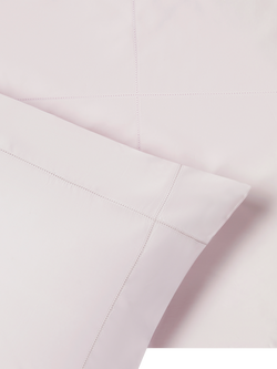 Jasper Conran London Supima 500 Thread Count Satin Flat Sheet - view 2, Blush Pink