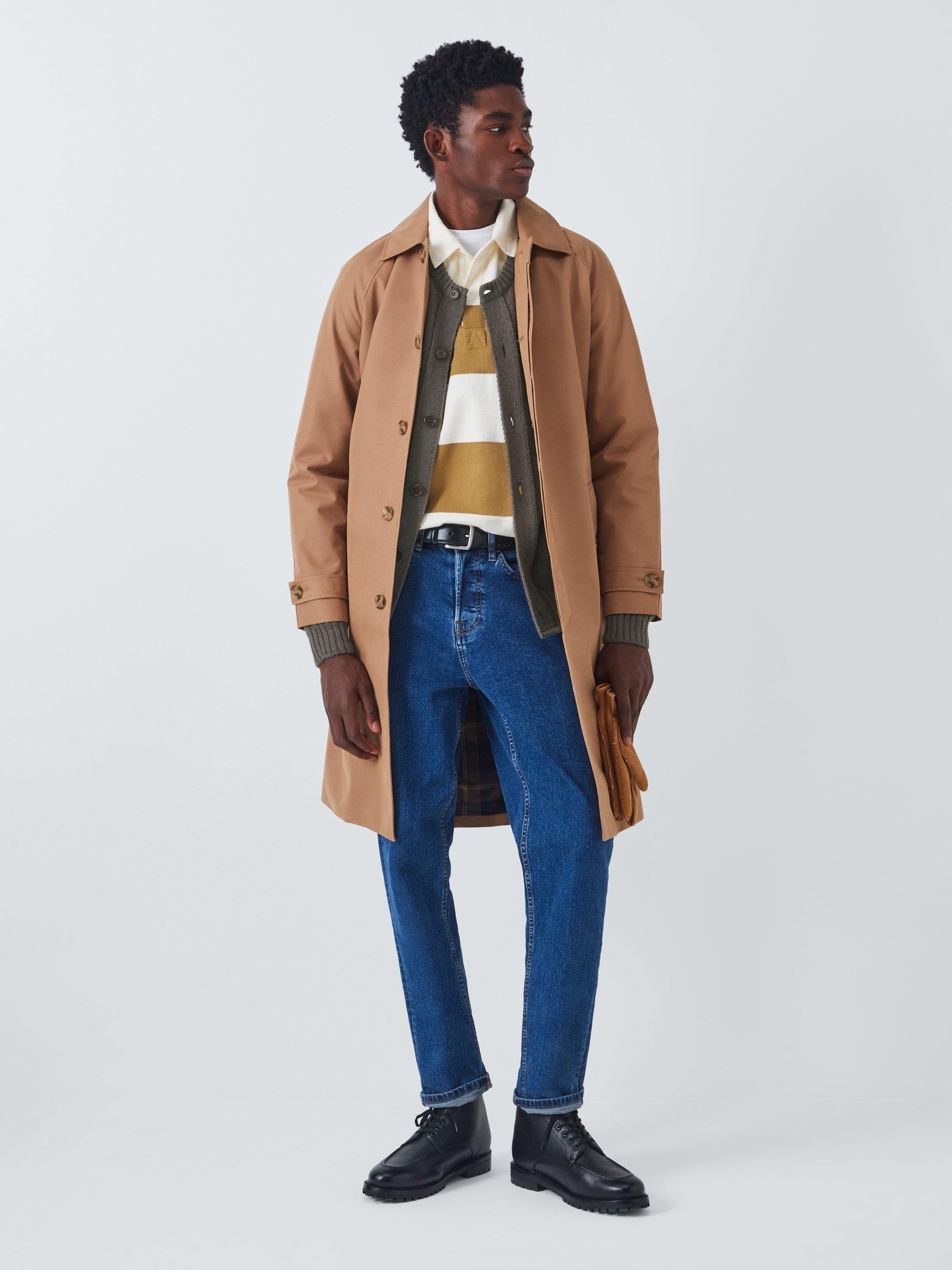 Product image 3 of 6, which shows John Lewis Made in Scotland Merino Wool Cardigan, Burro, S