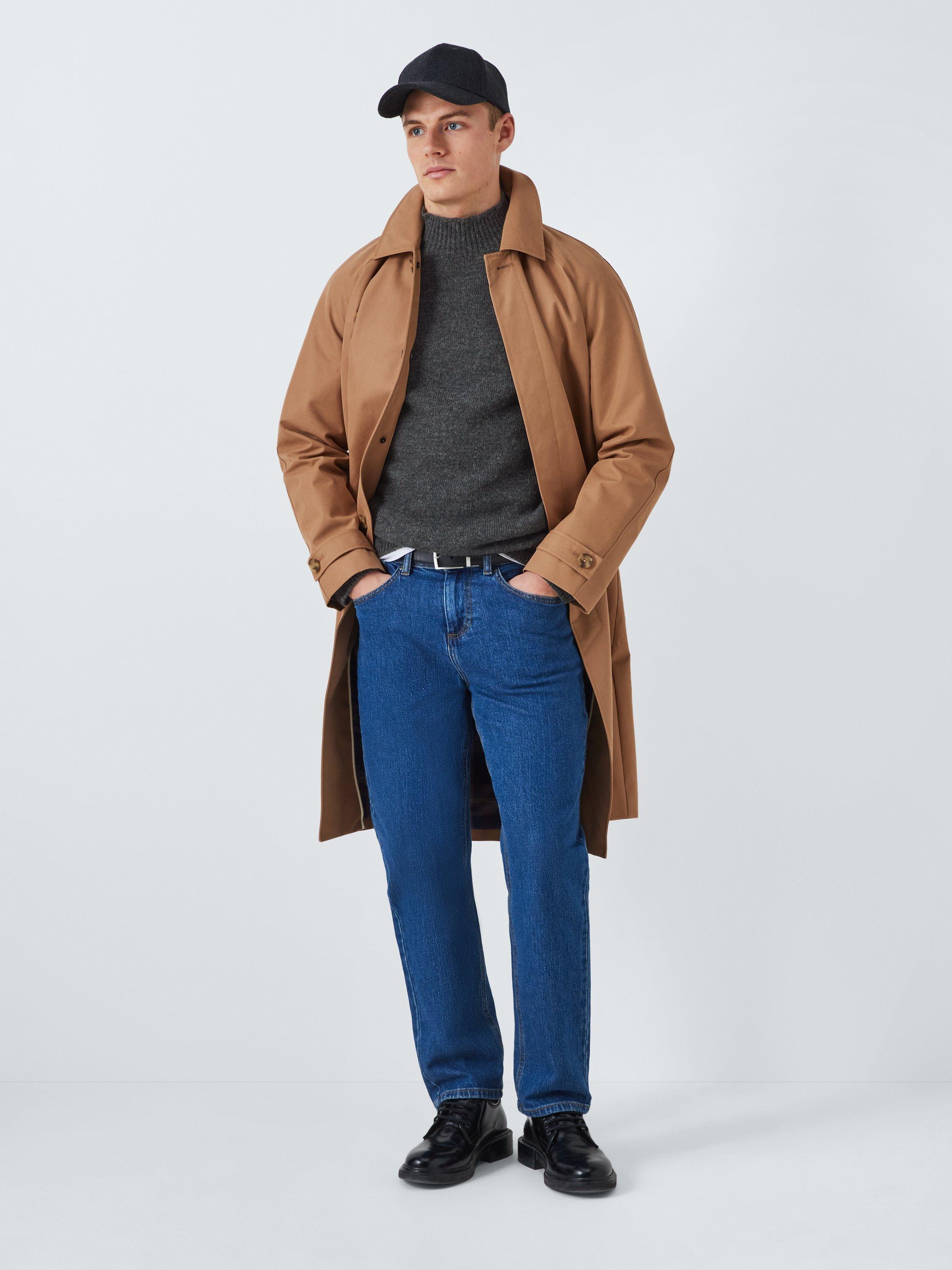 Product image 3 of 6, which shows John Lewis Made in Scotland Merino Wool Turtle Neck Jumper, Niebla, XXL