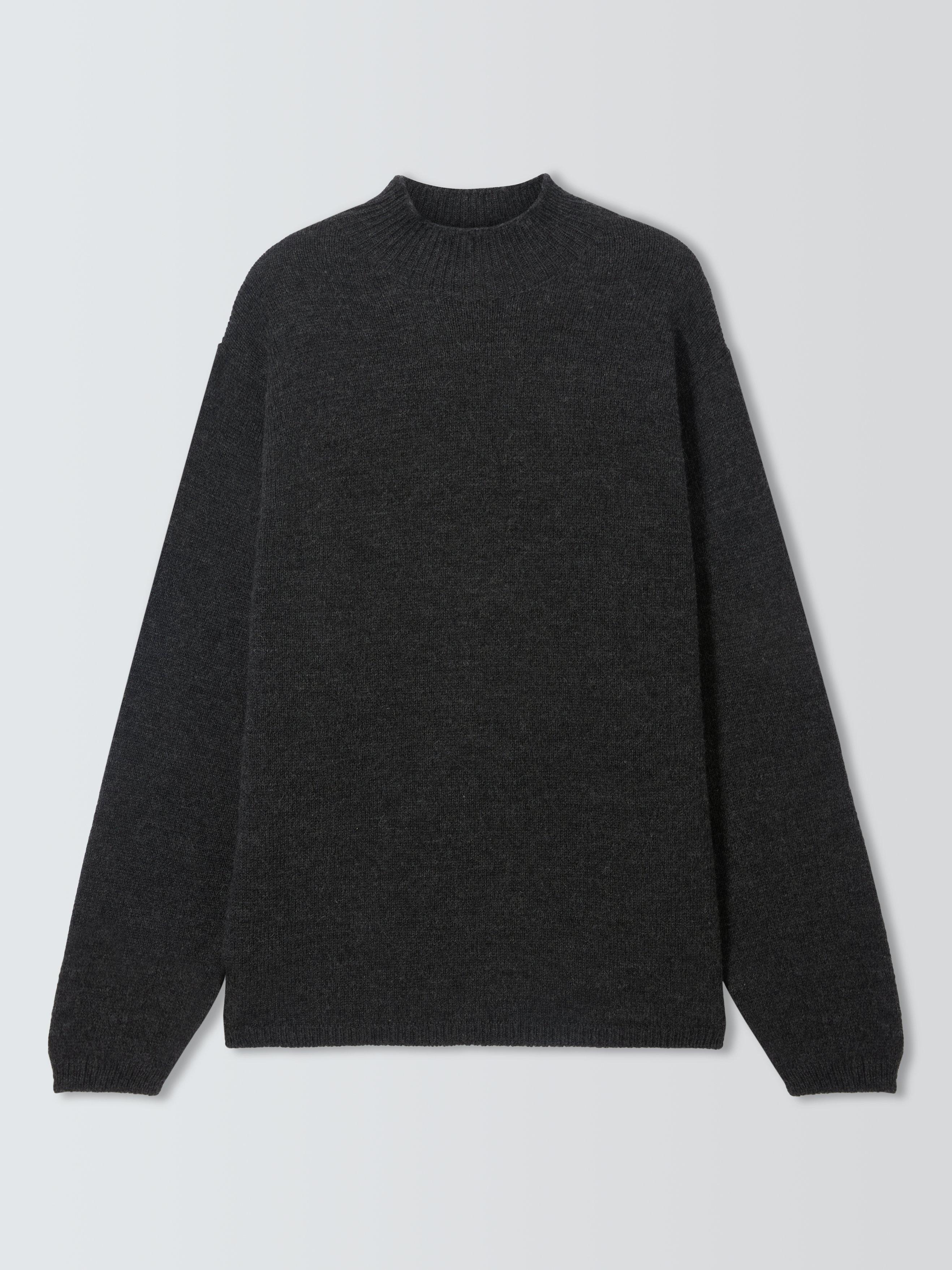 Product image 4 of 6, which shows John Lewis Made in Scotland Merino Wool Turtle Neck Jumper, Niebla, XXL