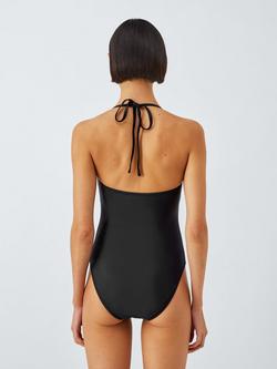 John Lewis Oasis Bandeau Swimsuit, Black - view 2, Black