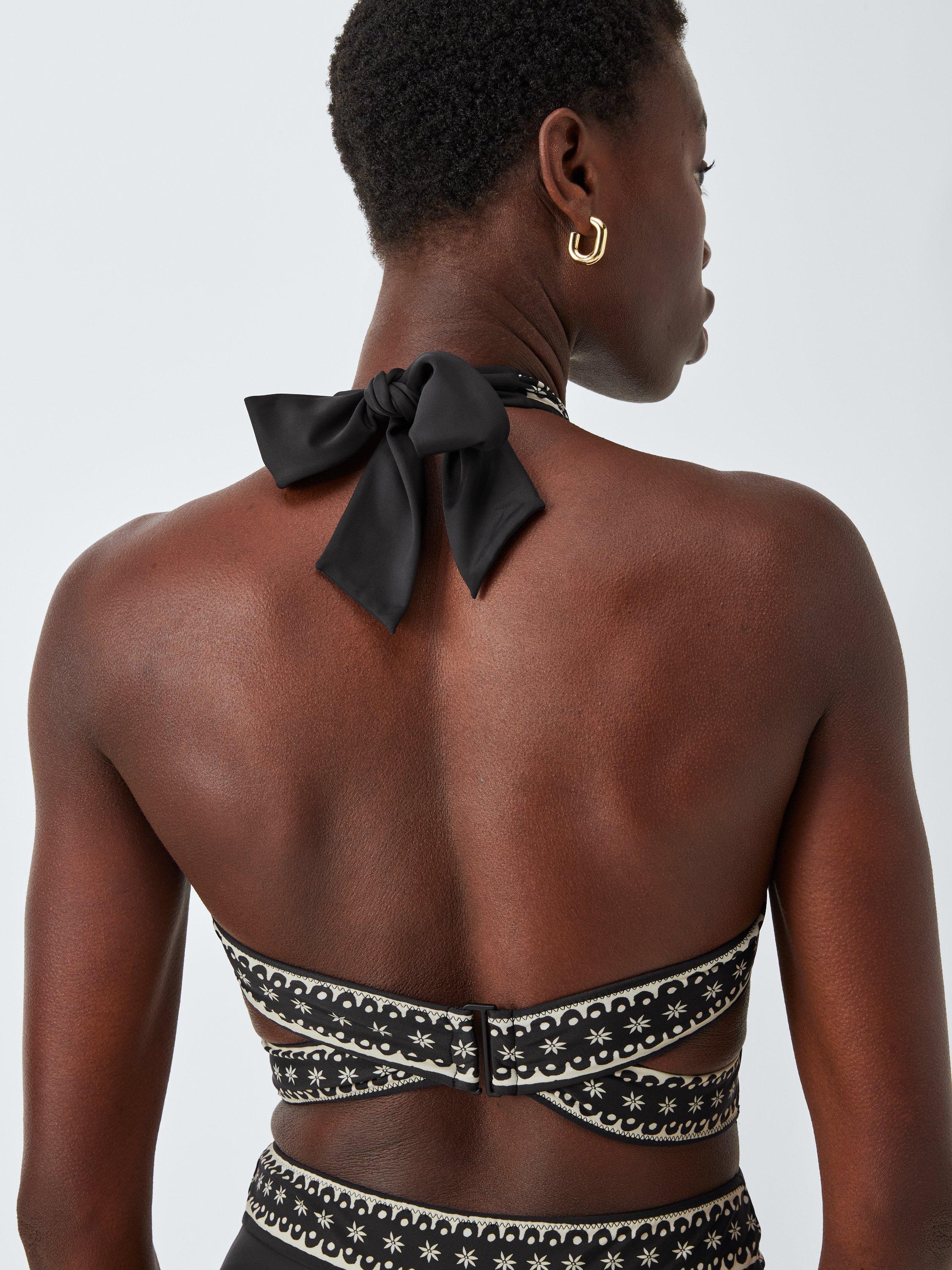 Product image 6 of 6, which shows John Lewis Oasis Cut Out Swimsuit, Black, 8