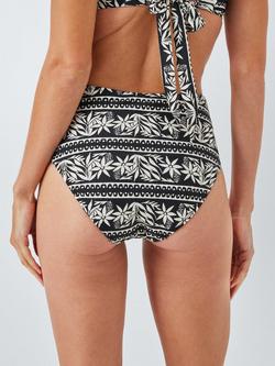 John Lewis Oasis High Waist Bikini Bottoms, Black - view 2, Black