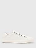 AllSaints Brody Low-Top Lace-Up Leather Trainers, White