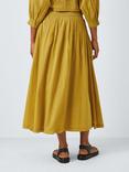AND/OR Sorrel Pleated Midi Skirt, Olive Oil
