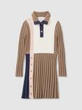 Reiss Kids' Kleo Dress, Camel