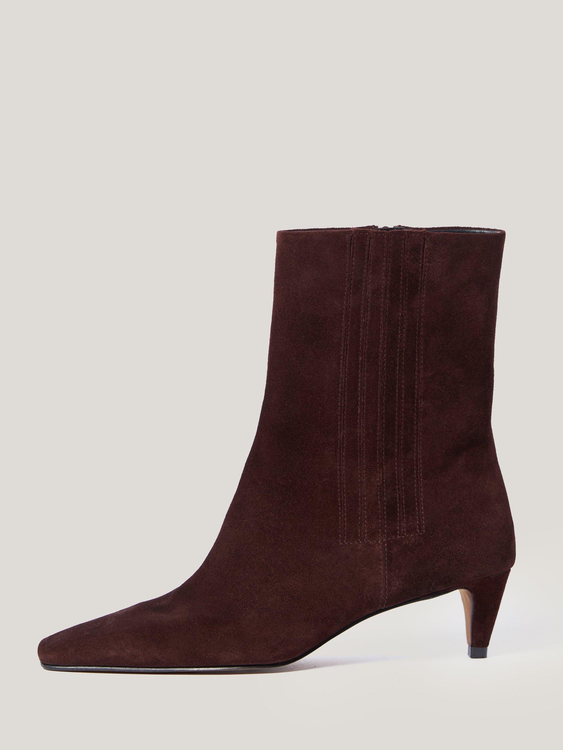 Jigsaw Valerie Suede Ankle Boots Port