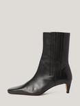 Jigsaw Valerie Leather Ankle Boots, Black