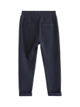 Lindex Kids' Herringbone Joggers, Dark Navy