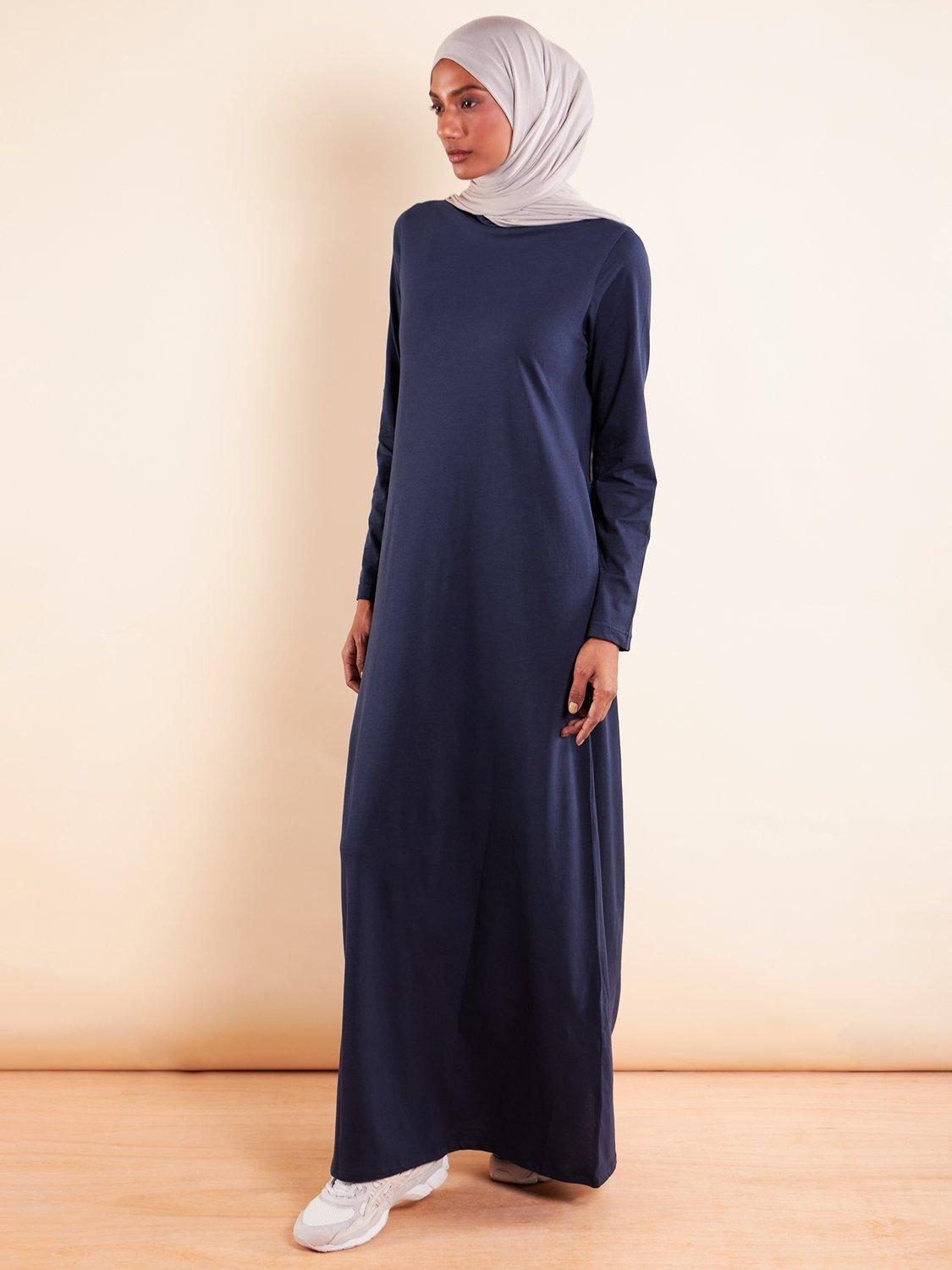 Aab Turtleneck Neck Maxi Dress, Dark Blue