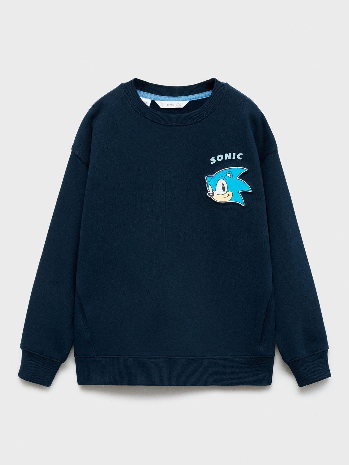 Mango Kids' Sonic Sweatshirt, Navy