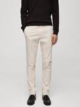 Mango Barna Slim Fit Chino Trousers, White