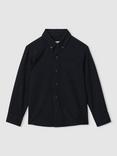 Reiss Kids' Greenwich Cotton Shirt, Navy