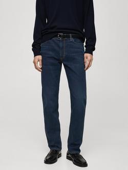 Mango Patrick Slim Fit Jeans, Open Blue Navy, Open Blue Navy