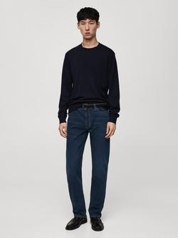 Mango Patrick Slim Fit Jeans, Open Blue Navy - view 2, Open Blue Navy