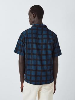 Gramicci Checkered Rayon Shirt, Midnight - view 2, Midnight