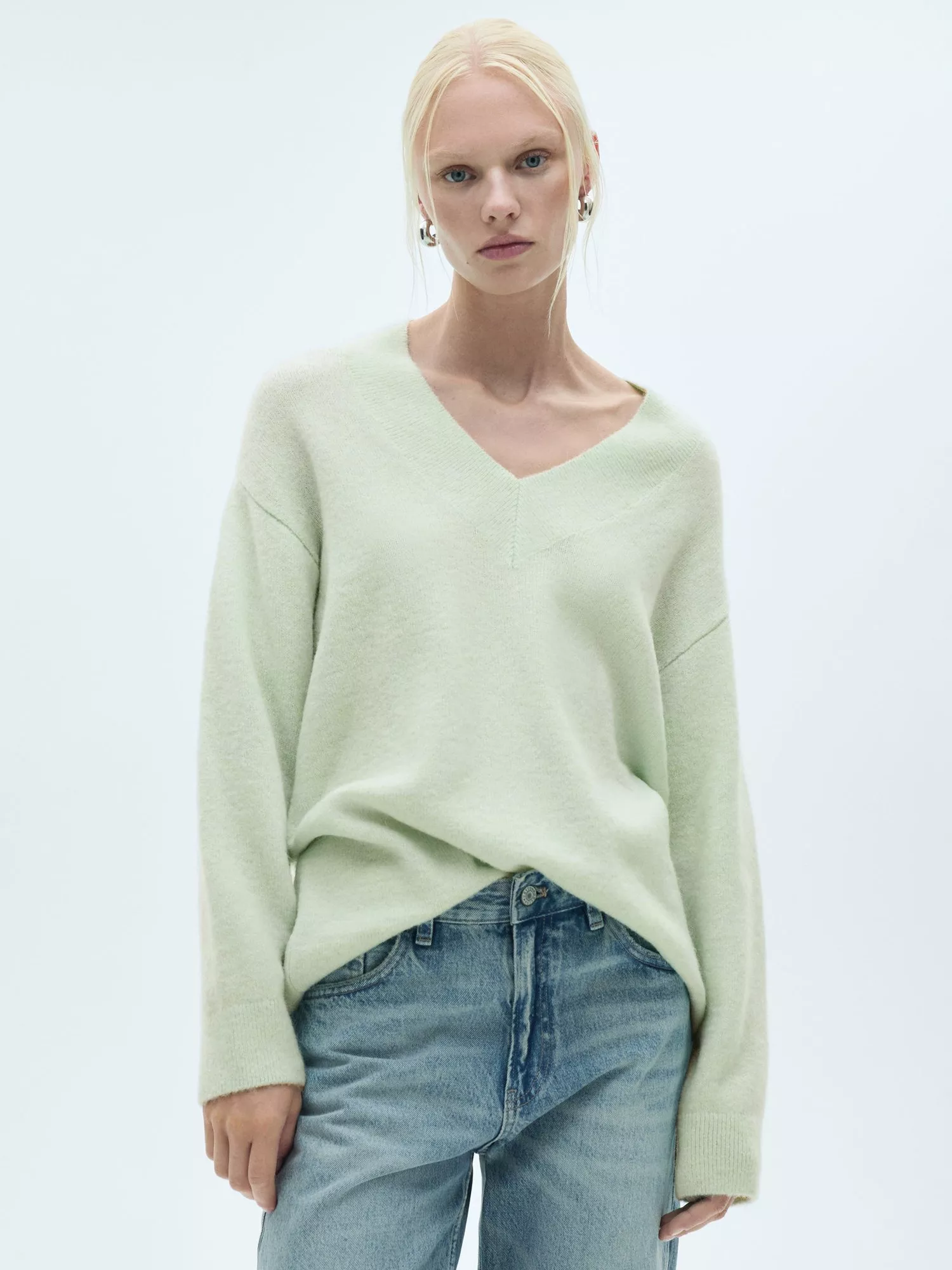 Mango v neck sweater best sale