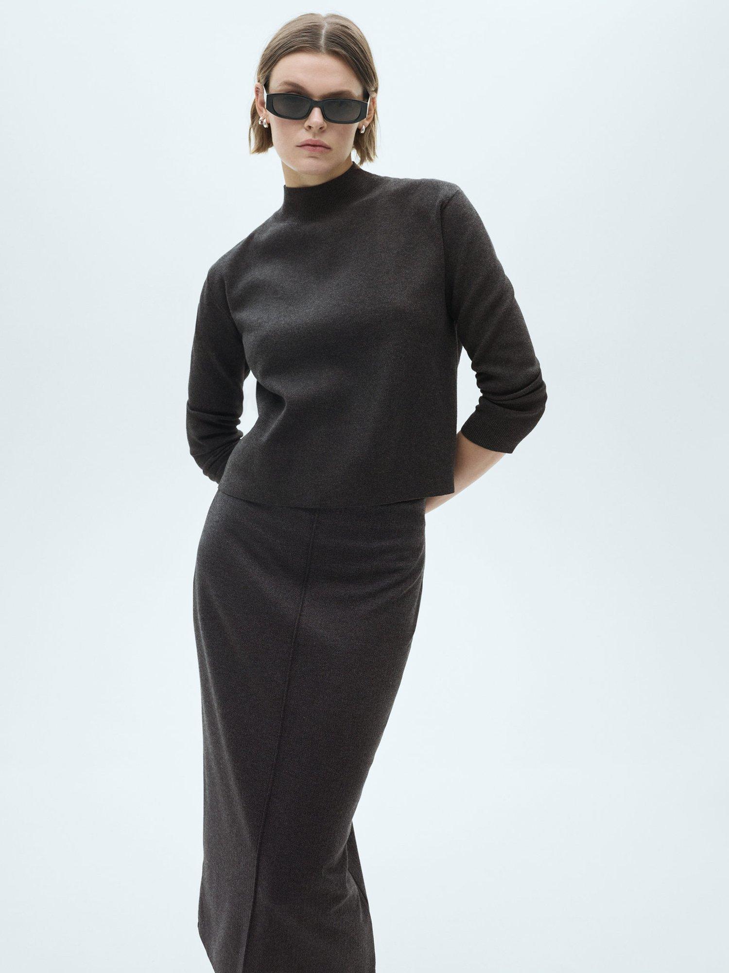 Product image 1 of 8, which shows Mango Tentacio Jumper, Grey, M