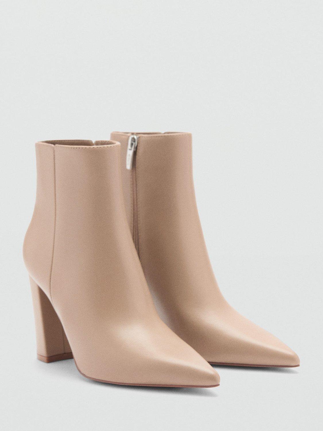 Pointed heeled ankle boots best sale