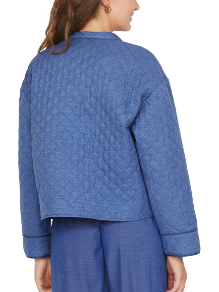 Sisters Point Vacuna Quilted Jacket, Denim Blue - view 2, Denim Blue