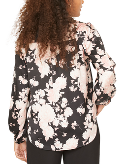 Sisters Point Ebbey Floral Shirt, Black/Pink - view 2, Black/Pink