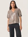 Soaked In Luxury Nanina Sequin Top, Morel