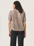 Soaked In Luxury Nanina Sequin Top, Morel