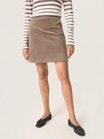 Soaked In Luxury Helle Velvet Skirt, Morel