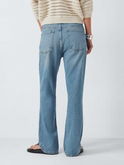AND/OR Sierra Slim Flare Organic Cotton Rich Jeans, Spring Blue - view 2, Spring Blue