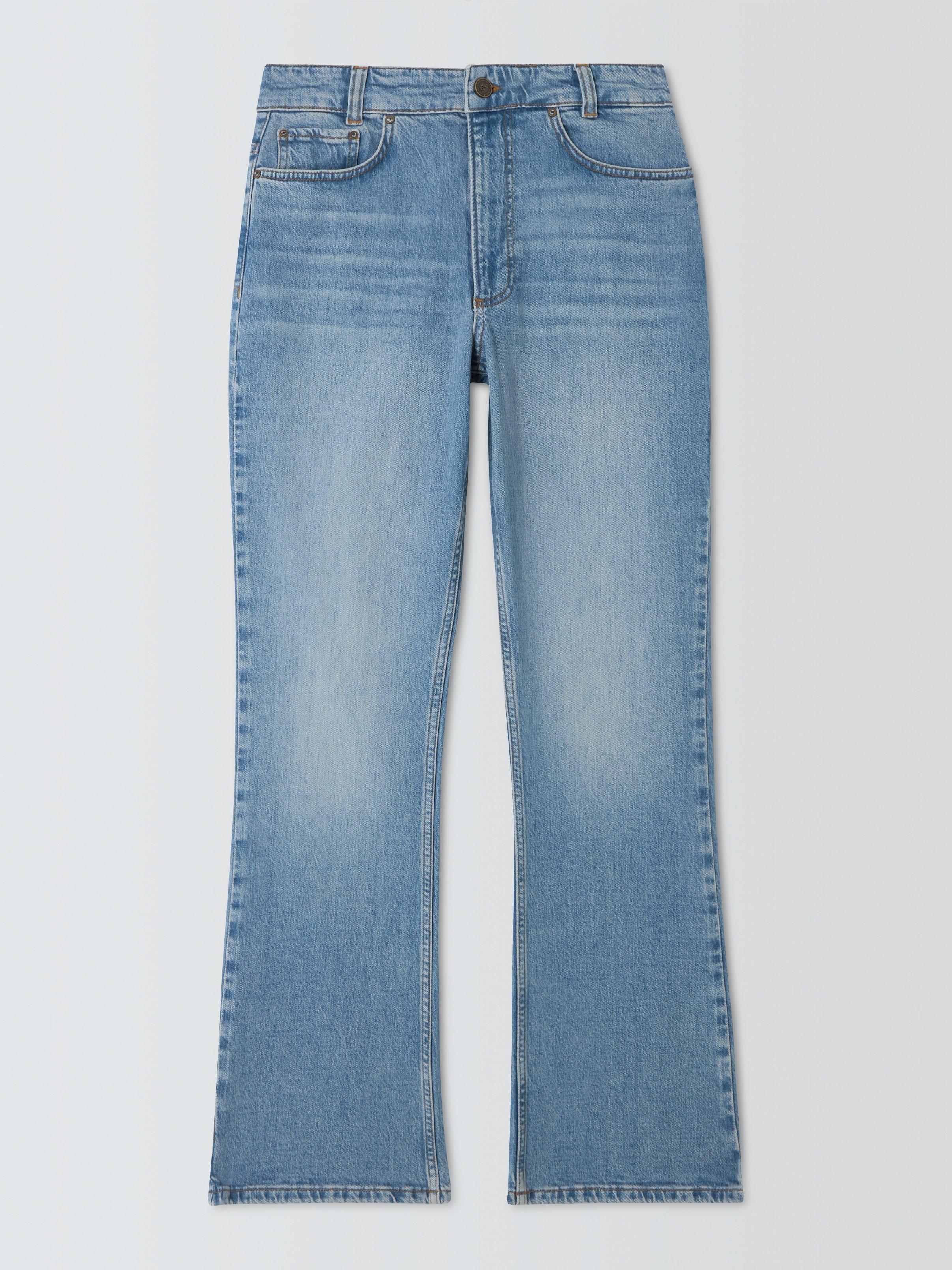 Product image 4 of 6, which shows AND/OR Sierra Slim Flare Organic Cotton Rich Jeans, Spring Blue, 26R