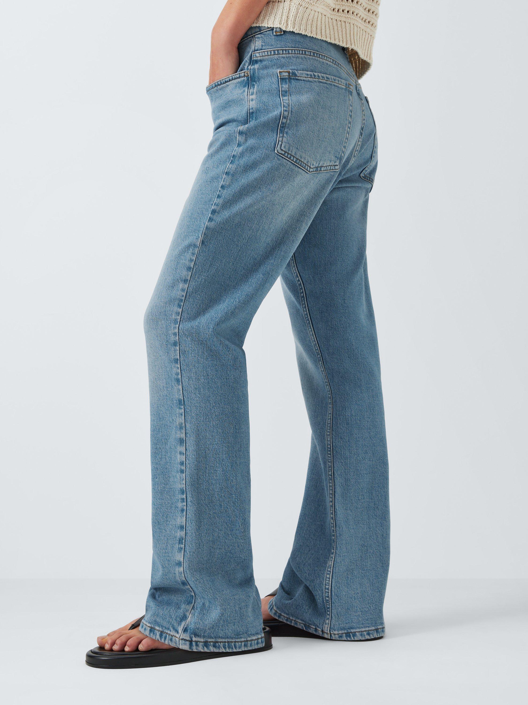 Product image 6 of 6, which shows AND/OR Sierra Slim Flare Organic Cotton Rich Jeans, Spring Blue, 26R