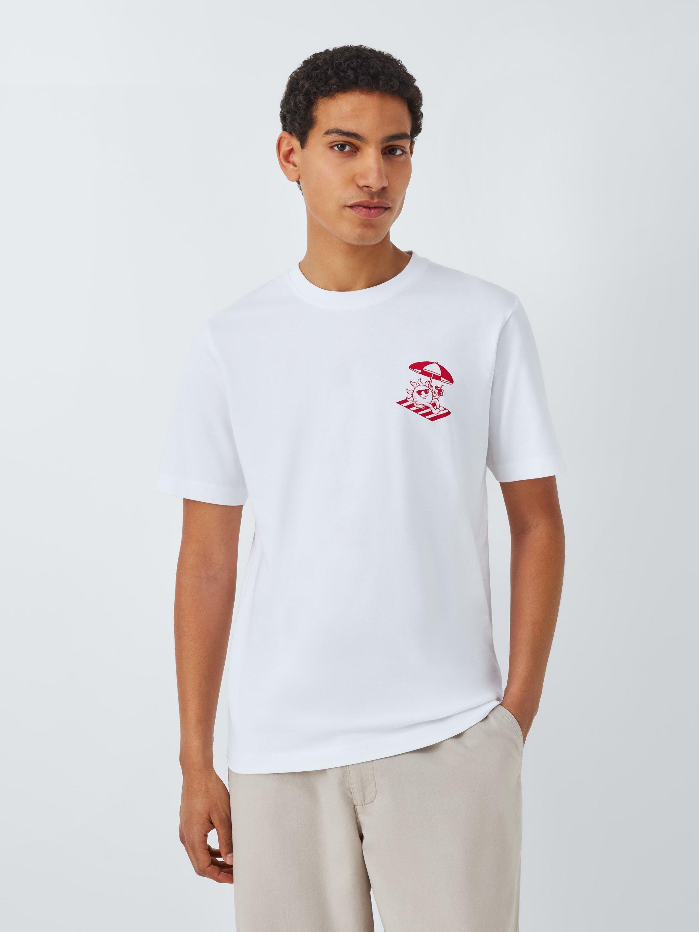 Product image 2 of 6, which shows John Lewis ANYDAY x Goodie Works Regular Fit Heatwave T-Shirt, Bright White, S
