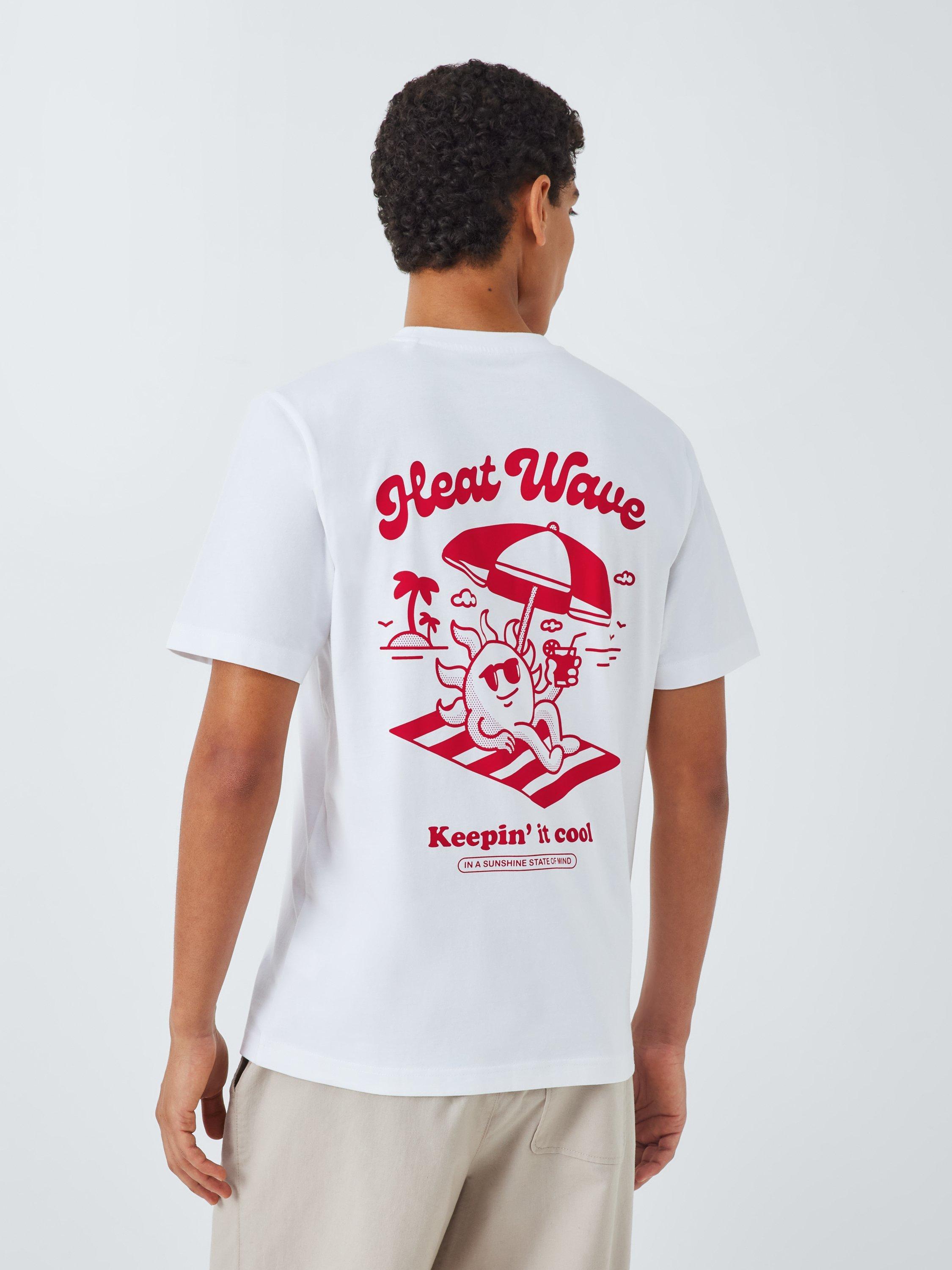 Product image 1 of 6, which shows John Lewis ANYDAY x Goodie Works Regular Fit Heatwave T-Shirt, Bright White, S