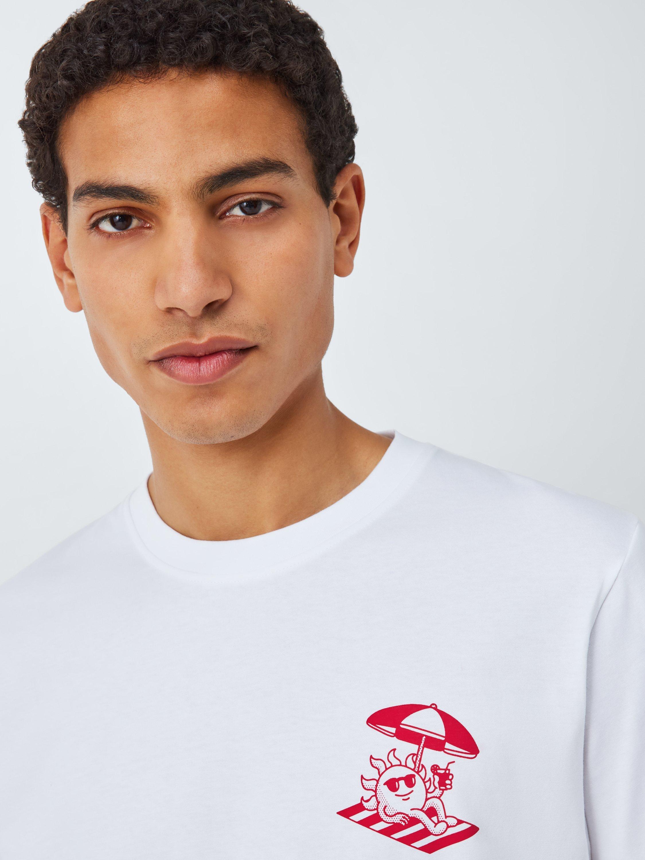 Product image 6 of 6, which shows John Lewis ANYDAY x Goodie Works Regular Fit Heatwave T-Shirt, Bright White, S