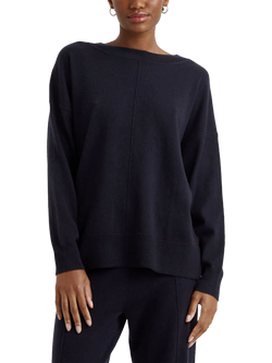 Chinti & Parker Slouchy Wool Rich Jumper, Navy, Navy