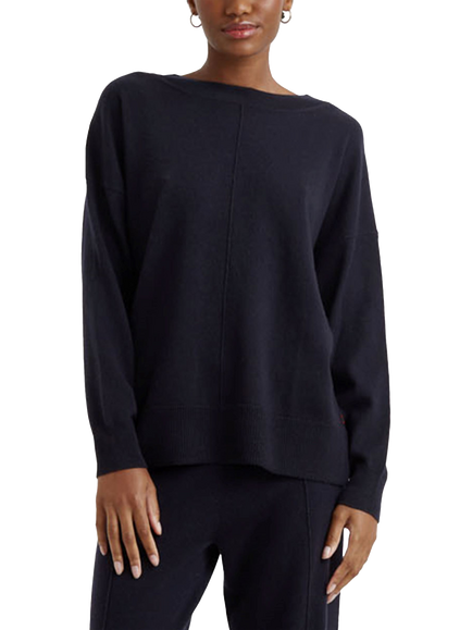 Chinti & Parker Slouchy Wool Rich Jumper, Navy, Navy
