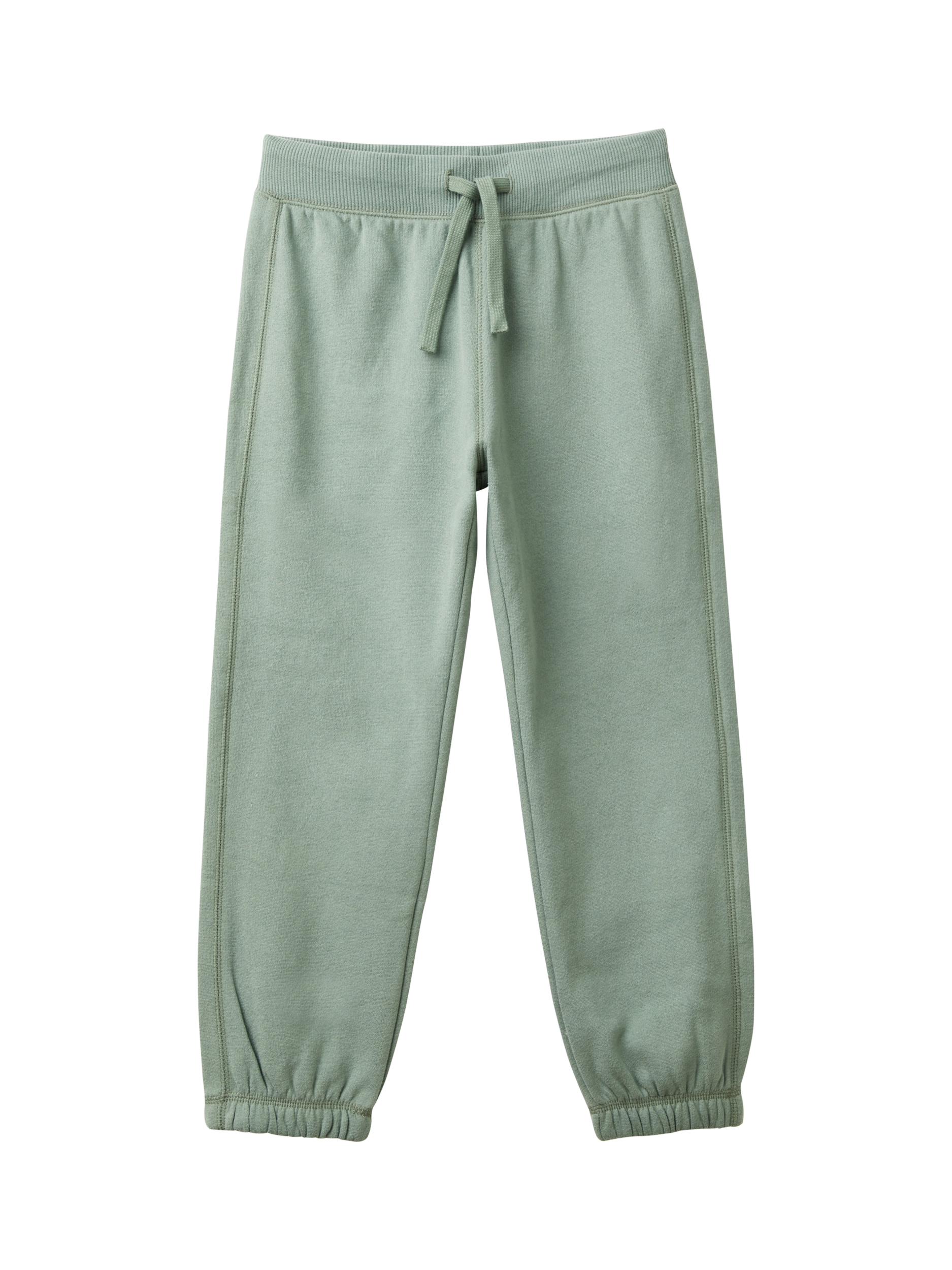 Benetton Kids' Drawstring Joggers, Sage Green
