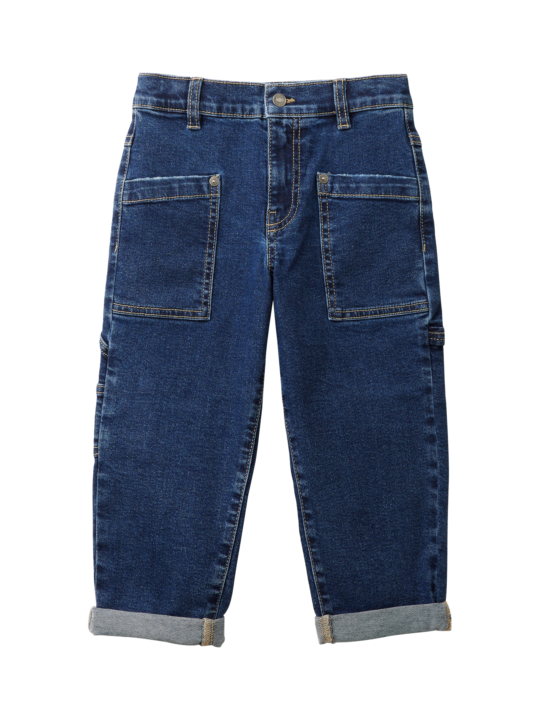 Benetton Kids' Straight Fit Jeans, Blue