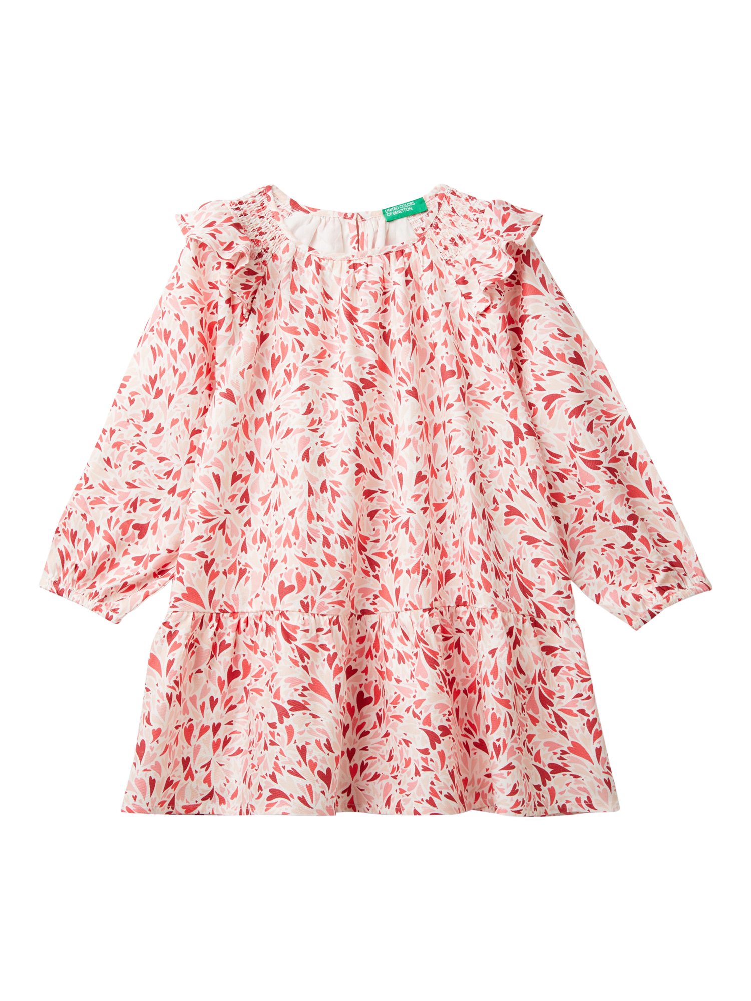Benetton Kids' Heart Print Dress