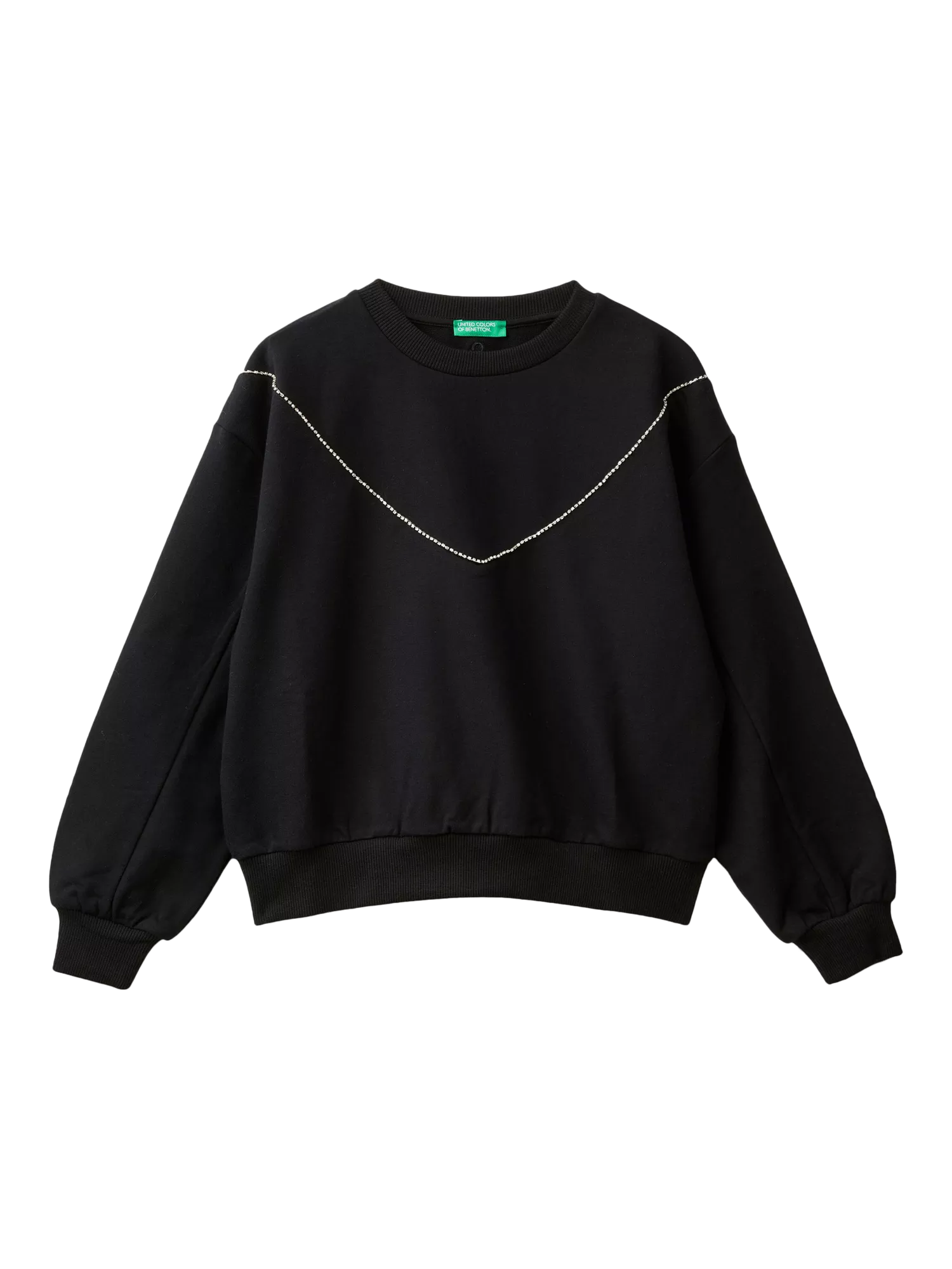 Benetton Kids V Motif Sweatshirt Black