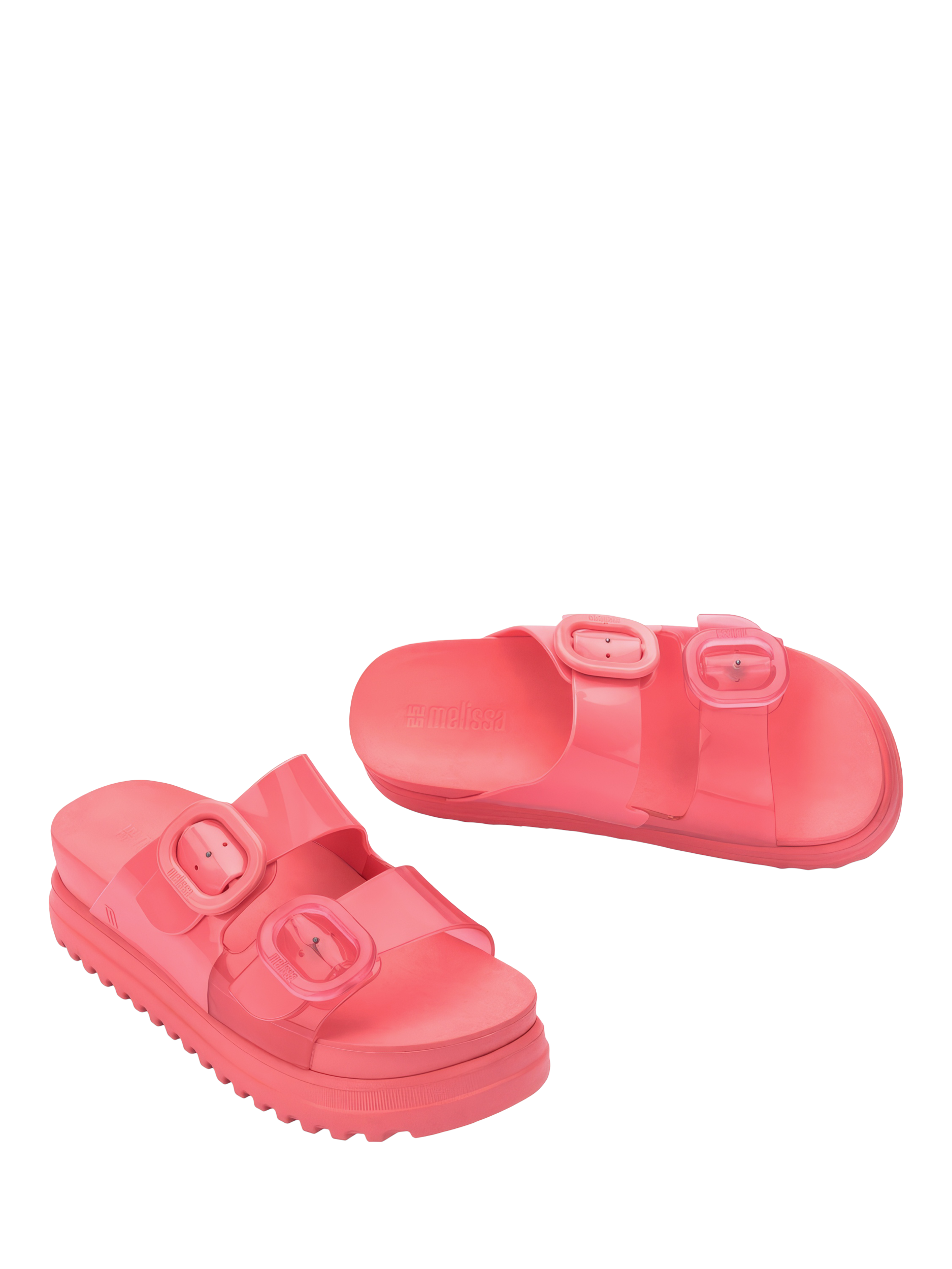Product image 2 of 4, which shows Melissa Cozy Slide Jelly Sandals, Pink, 3