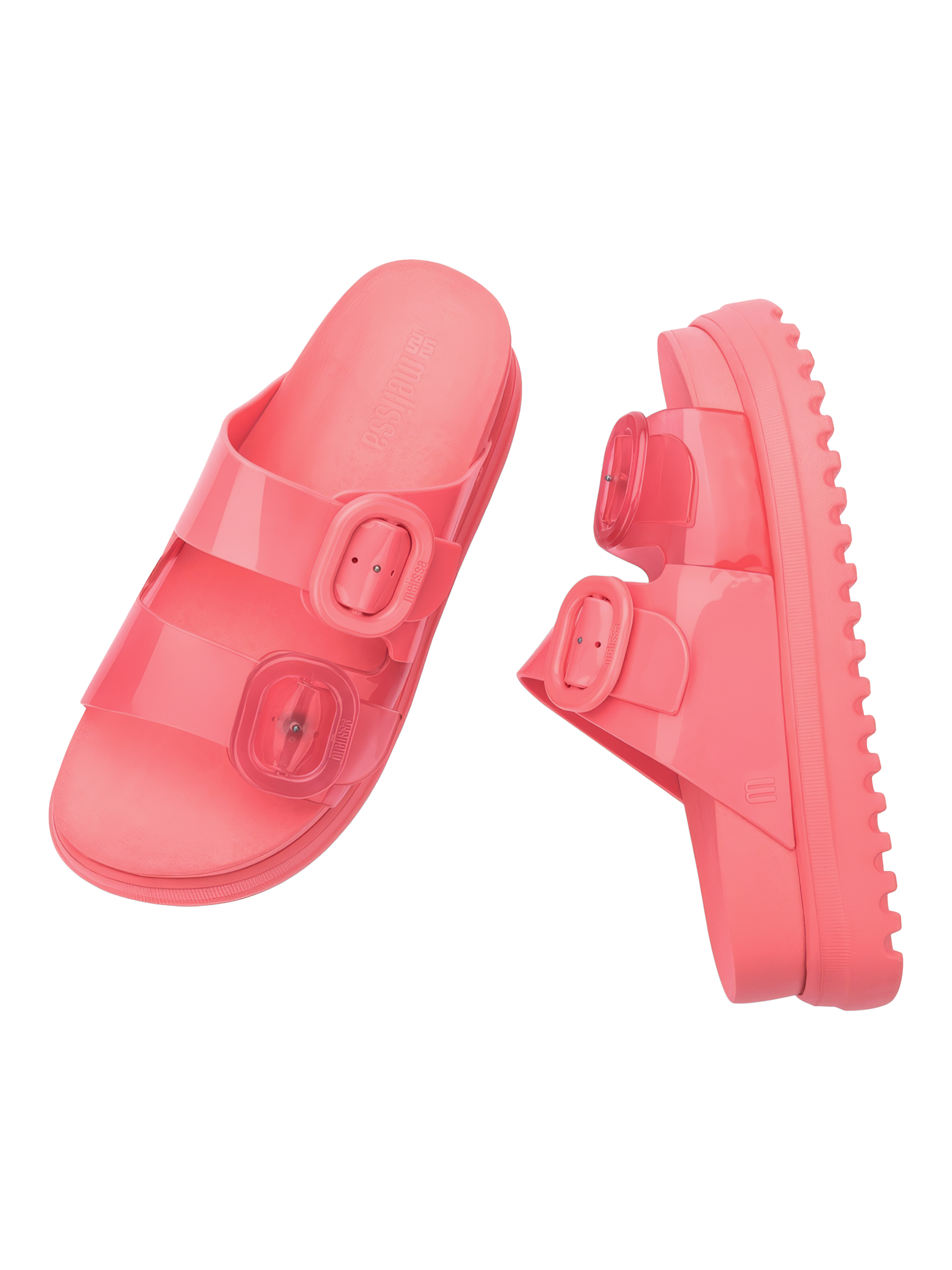 Product image 3 of 4, which shows Melissa Cozy Slide Jelly Sandals, Pink, 3
