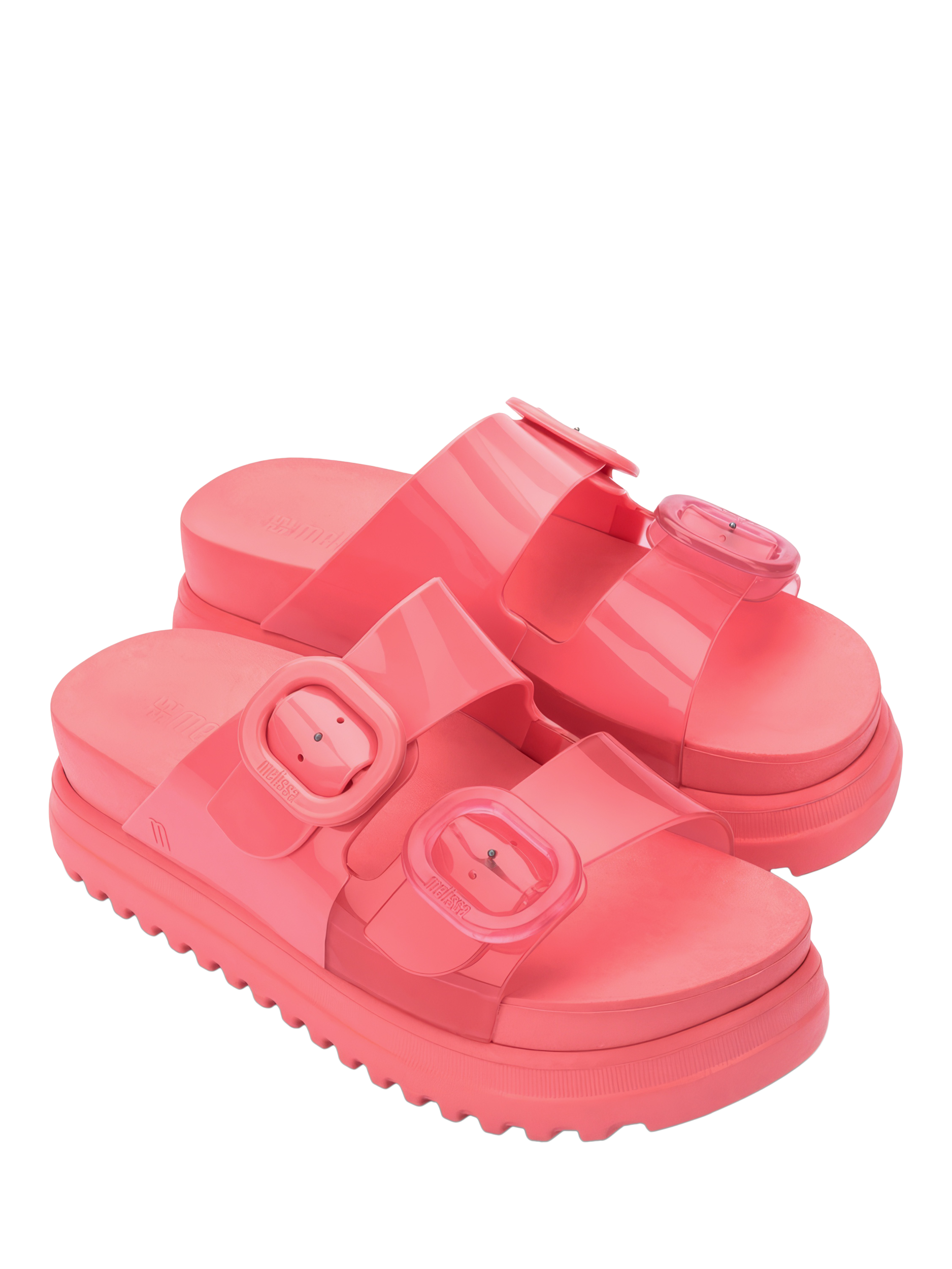 Product image 4 of 4, which shows Melissa Cozy Slide Jelly Sandals, Pink, 3