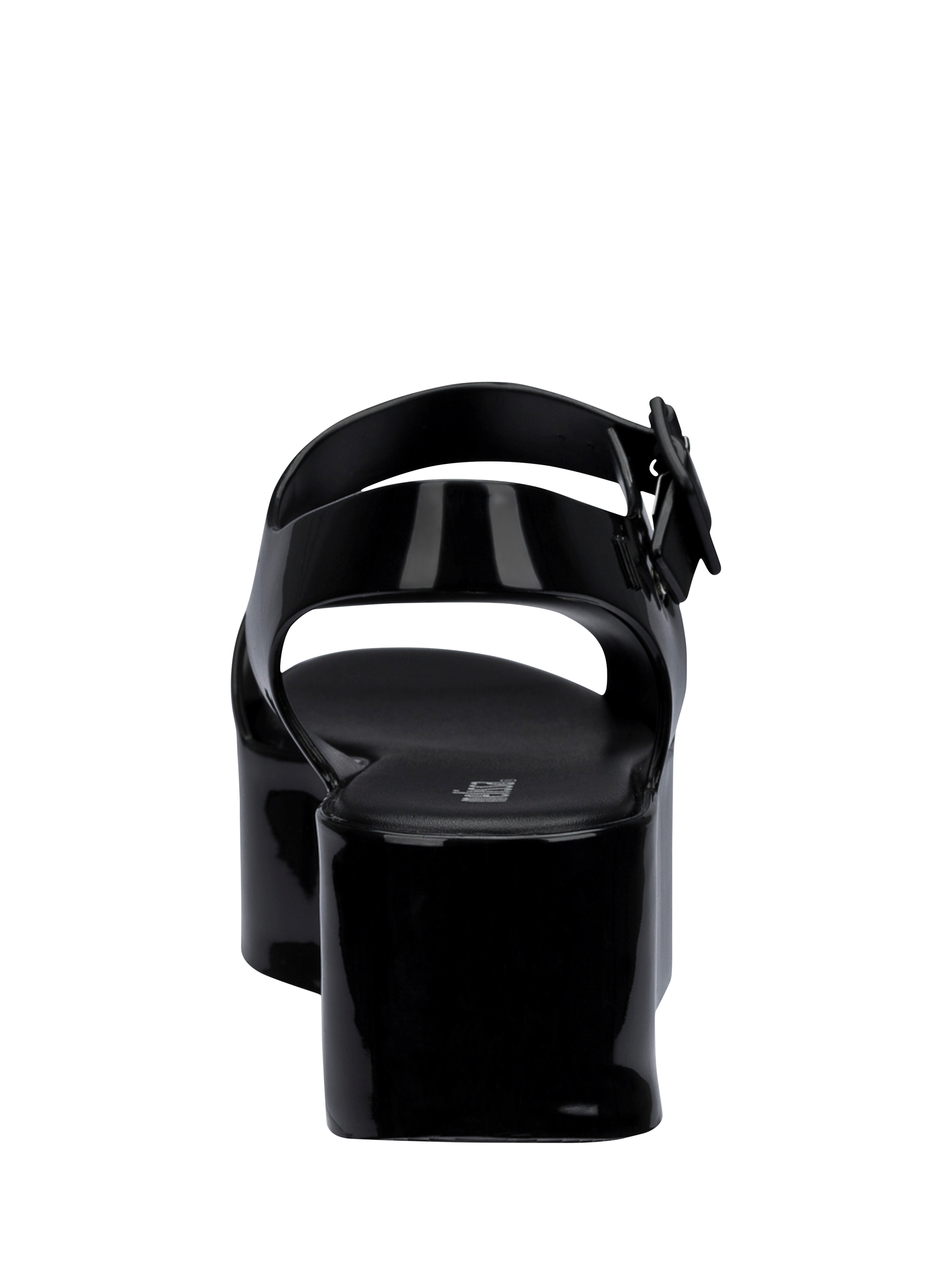 Product image 3 of 4, which shows Melissa Mar Platform Sandals, Black, 3
