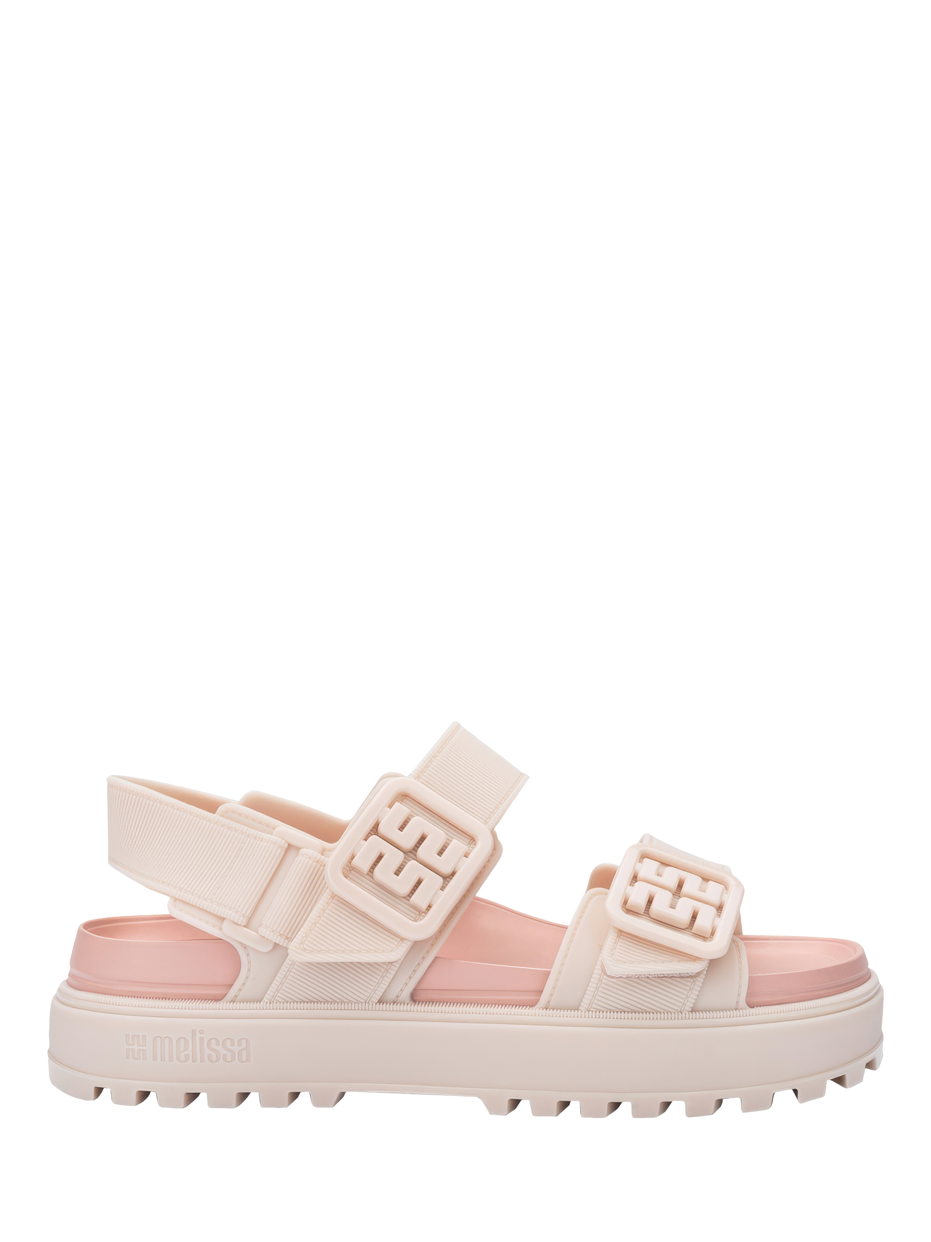 Product image 1 of 4, which shows Melissa Towny Jelly Sandals, Beige/Pink, 3