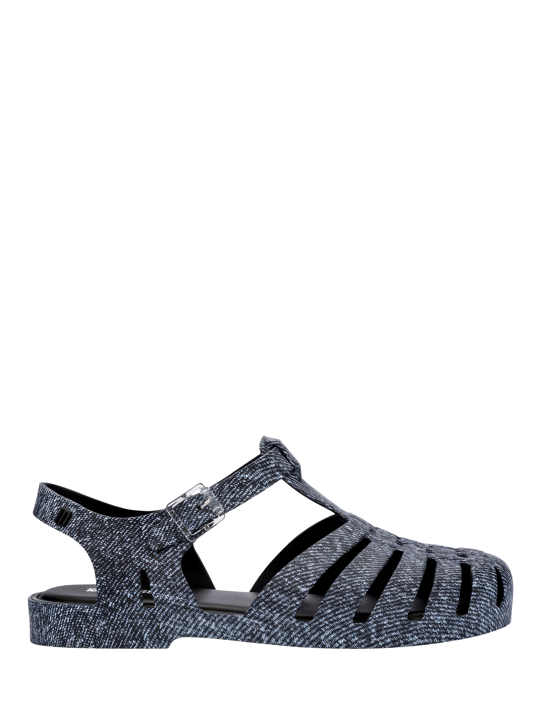 Product image 1 of 4, which shows Melissa Fisherman Sandals, Black Jeans, 3