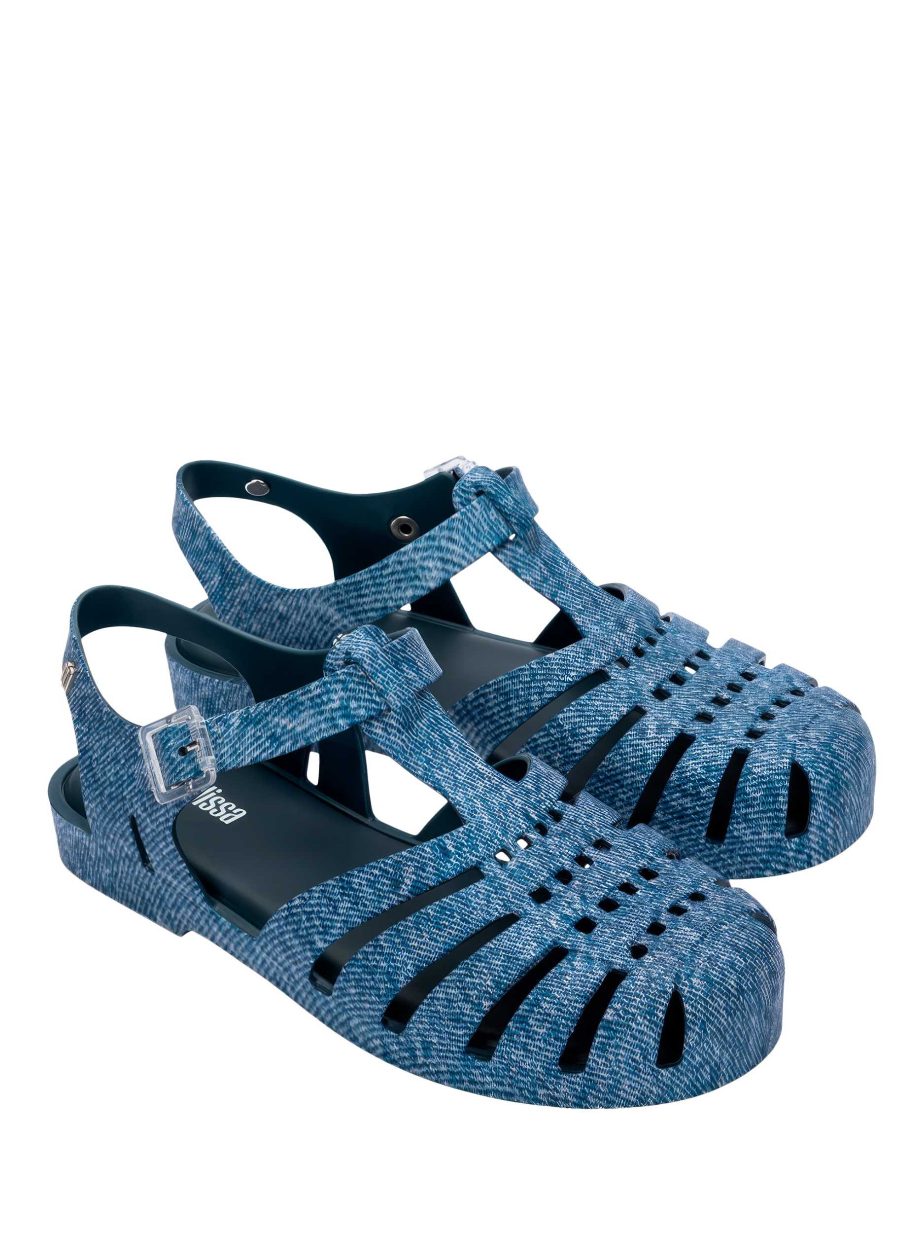 Product image 2 of 4, which shows Melissa Fisherman Sandals, Jeans Blue, 3